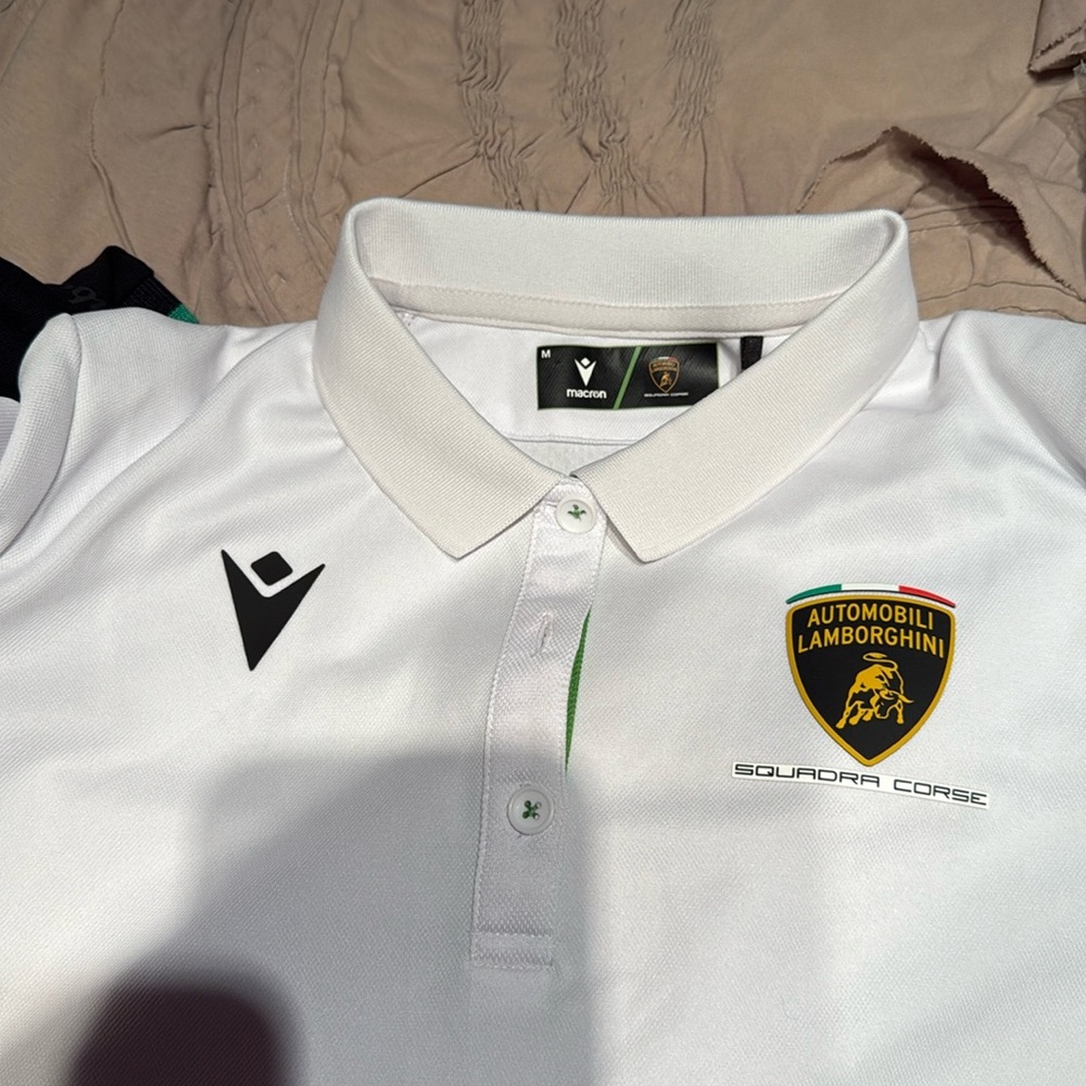 2025 Automobili Lamborghini Squadra Corse Women's Team Polo Shirt macaron - Picture 2 of 8